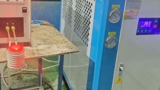ইন্ডাকশন মেল্টিং গোল্ড ফার্নস মেশিন HF-15KW মডেল