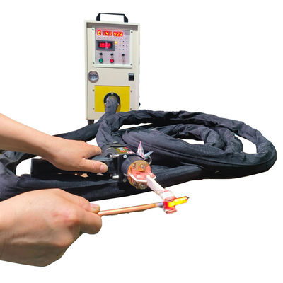 ওয়েল্ডিং ব্রাস কোণার জয়েন্ট / কুপার সংযোগকারীদের জন্য হ্যান্ডহেল্ড আইজিবিটি ইন্ডাকশন ব্রাজিং মেশিন